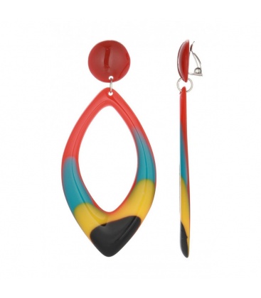 Leuke rode gekleurde oorclips