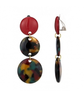 Gekleurde oorclips met een effen oor stukje