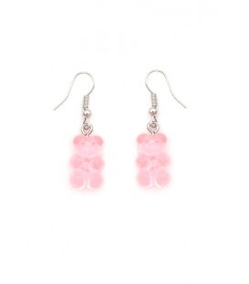 Oorbellen roze met schattige beertje