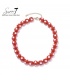 Halsketting kort rood design en luxe details