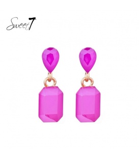 Oorbellen in opvallend fuchsia roze