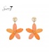 Sweet7 Perzik Bloem Oorbellen - Statement Look