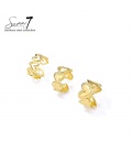 Ringen goudkleurig een set van drie met hartdetails