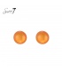 Oorbellen minimalistische ronde oranje bol 