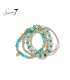 Trendy armband met groene kralen, parels