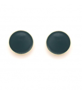 Oorclips met blauwe marmerlook.