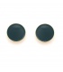 Oorclips met blauwe marmerlook.