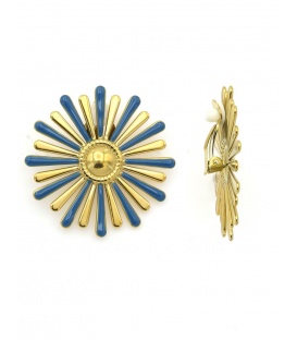 boucles-d-oreilles-clip 23972-yoruba-boucle-d-oreille-clip-acier-turquoise