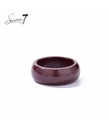 Armband rood met een brede afgeronde vorm