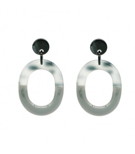 Mooie grijze trendy oorbellen